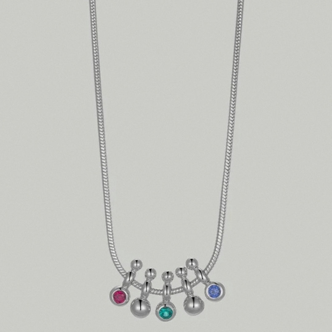 Deluxe sense light luxury gem necklace