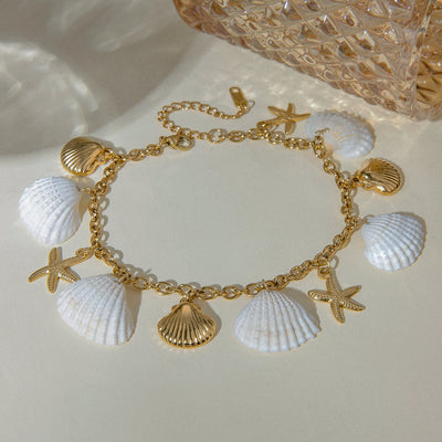 White shell starfish bracelet