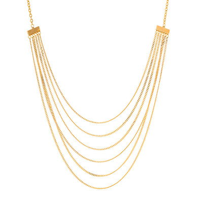 Simple light luxury stack wear necklace