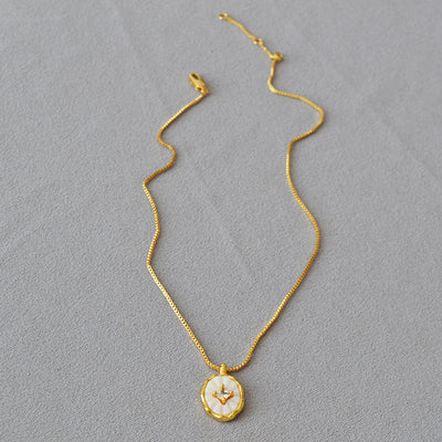 Mother shell fashion temperament high sense necklace