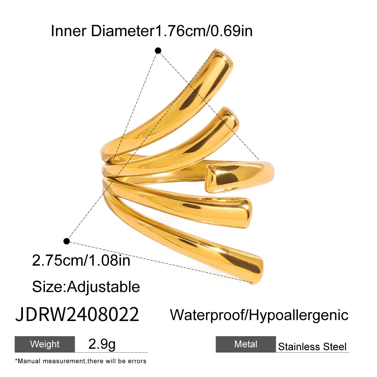 Stainless steel ring