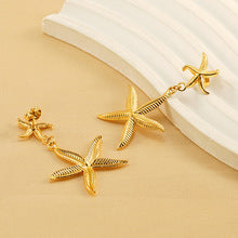 Fashion creative ocean series starfish earrings