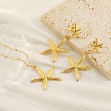 Fashion creative ocean series starfish necklace