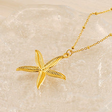 Fashion creative ocean series starfish necklace