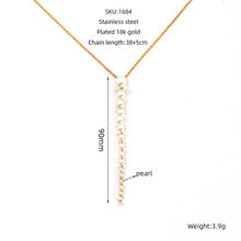 Fashion pearl fringe necklace